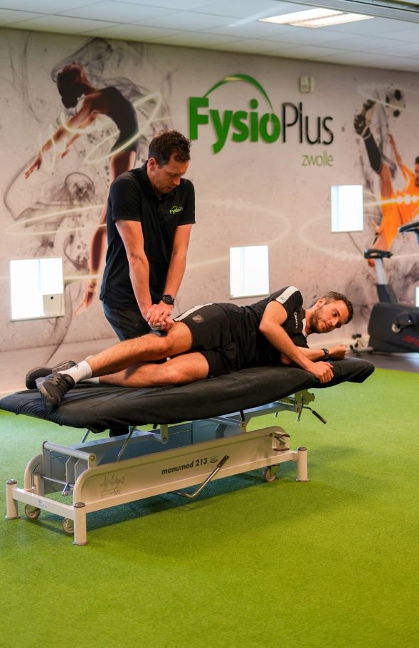 Mathijs testing an athlete with the Hylyght platform